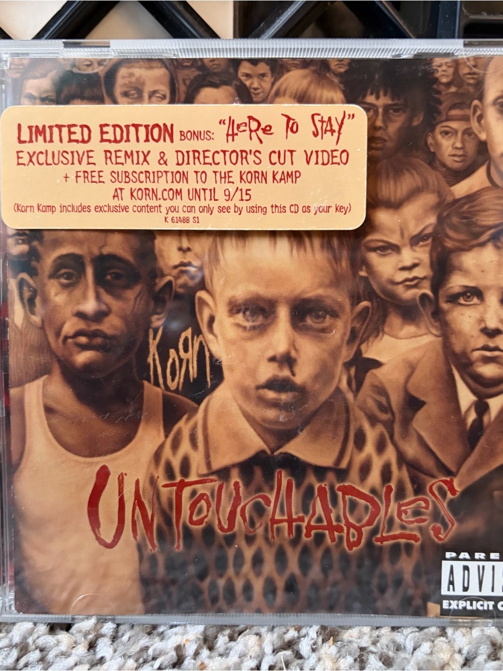 Korn Untouchables Limited Edition CD - Brown Artwork